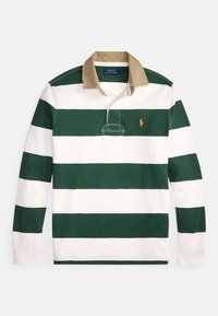 CLASSIC FIT KHAKI-COLLAR RUGBY SHIRT - Poloshirt - grass green/trophy cream