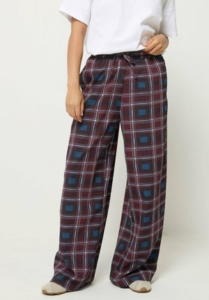 Pixie Girl, PETITE WIDE LEG TROUSERS - Pantalones - burgundy