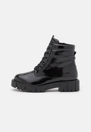 Lace-up ankle boots - black
