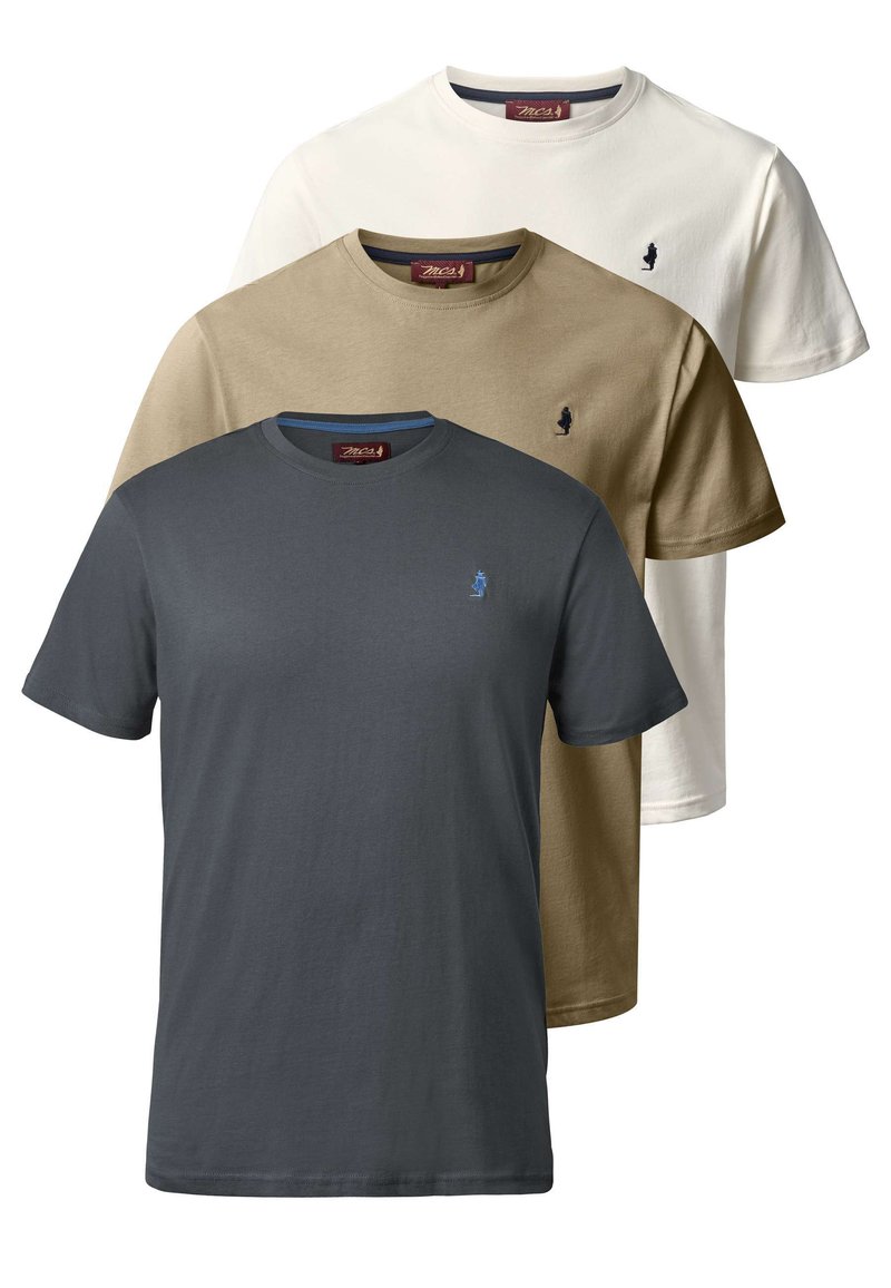 MCS OHIO 3-PACK T-SHIRT - Basic póló - jetstream chinchilla irongate ...