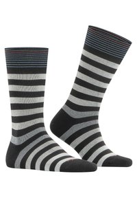 Burlington 3ER PACK STREIFEN LOGO ONE SIZE - Calze - schwarz grau