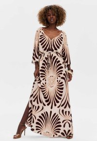 blue shadow Maxi-jurk - brown