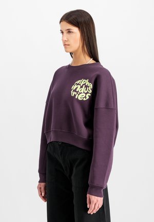 Alpha Industries LOGO  - Mikina - plum