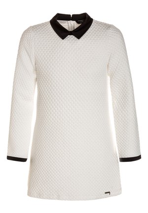DRESS - Vestito di maglina - white clay