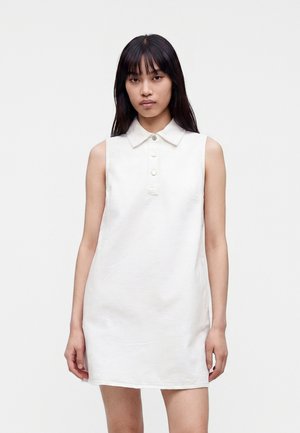 GAP, COLLAR DRESS - Robe en jean - fresh white