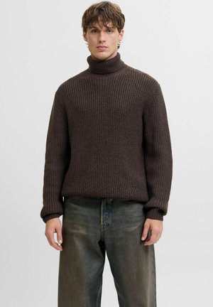 JORBLEECKER ROLL NECK - Strickpullover - mulch