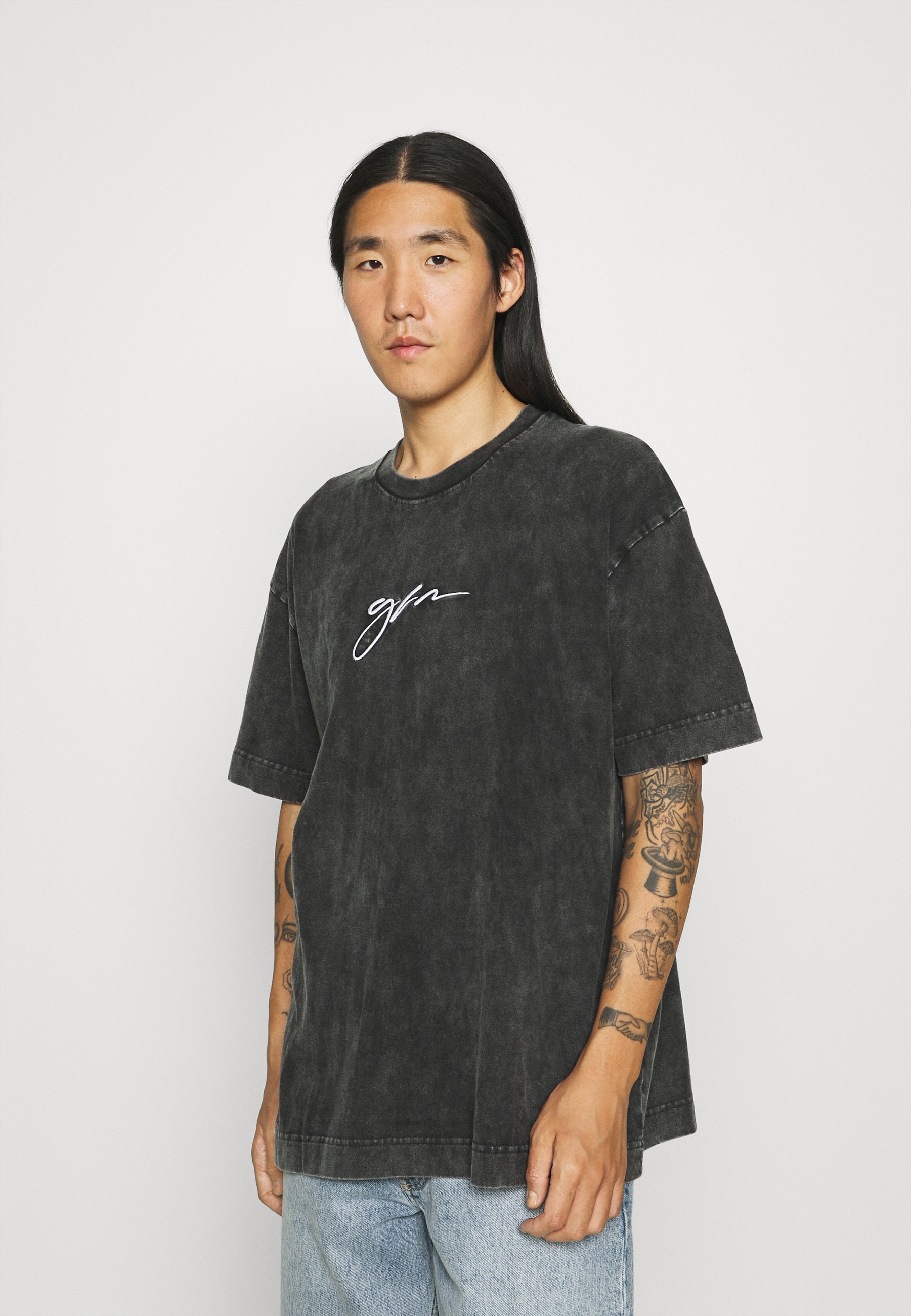 oversized acid wash shirt