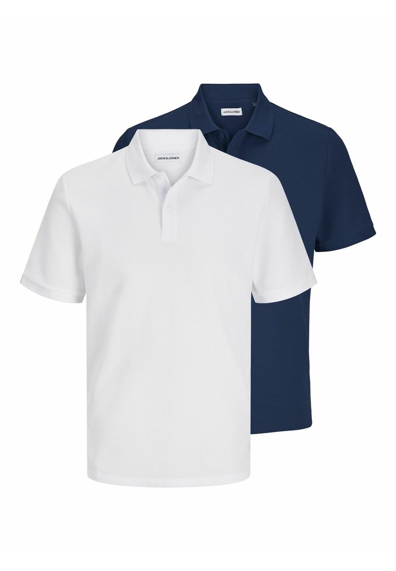 Jack & Jones - 2ER-PACK FLY-AWAY KRAGEN - Polo shirt - white, Enlarge