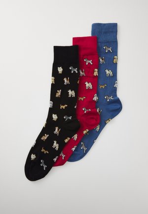 Paul Smith KYOTO DOG 3 PACK - Chaussettes - multicolor