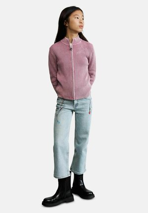 Desigual, STAR ZIPPER SWEATER - Vesta na kopčanje - pink