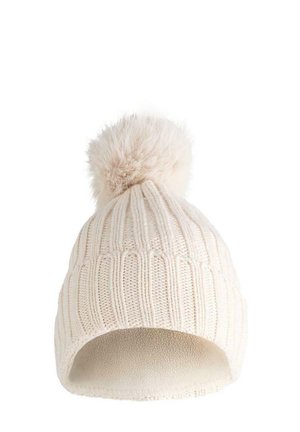 POMPOM KNIT - Klobuk - white