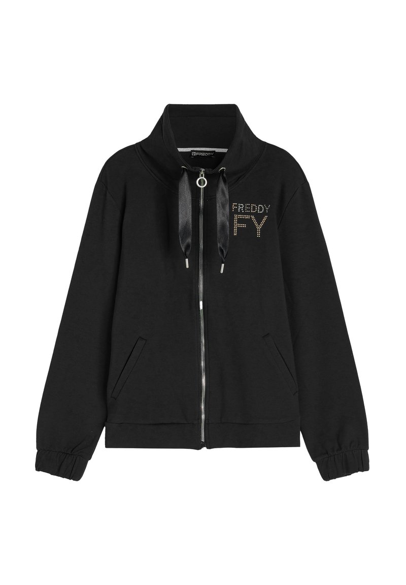 Freddy IN FRENCH CON COLLO ALTO - Felpa con zip - nero