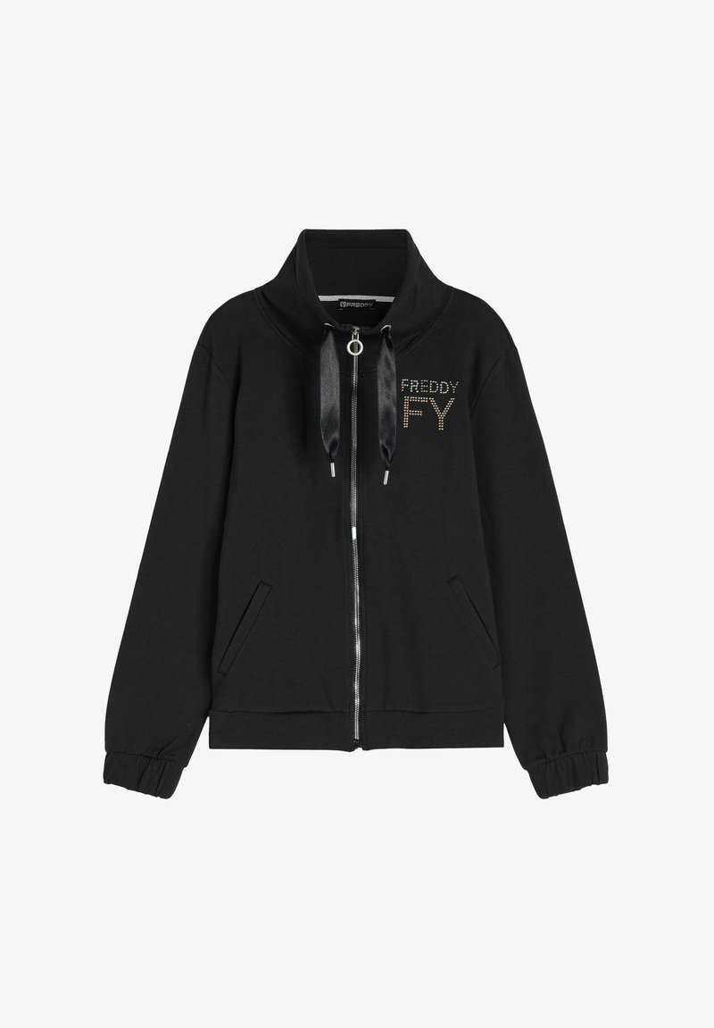 Freddy IN FRENCH CON COLLO ALTO - Felpa con zip - nero
