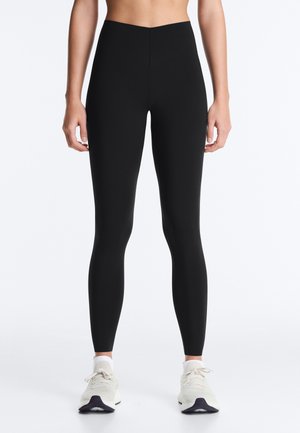 OYSHO, LIGHT TOUCH ANKLE-LENGTH LEGGINGS 31218229 - Pajkice – hlače - mottled black