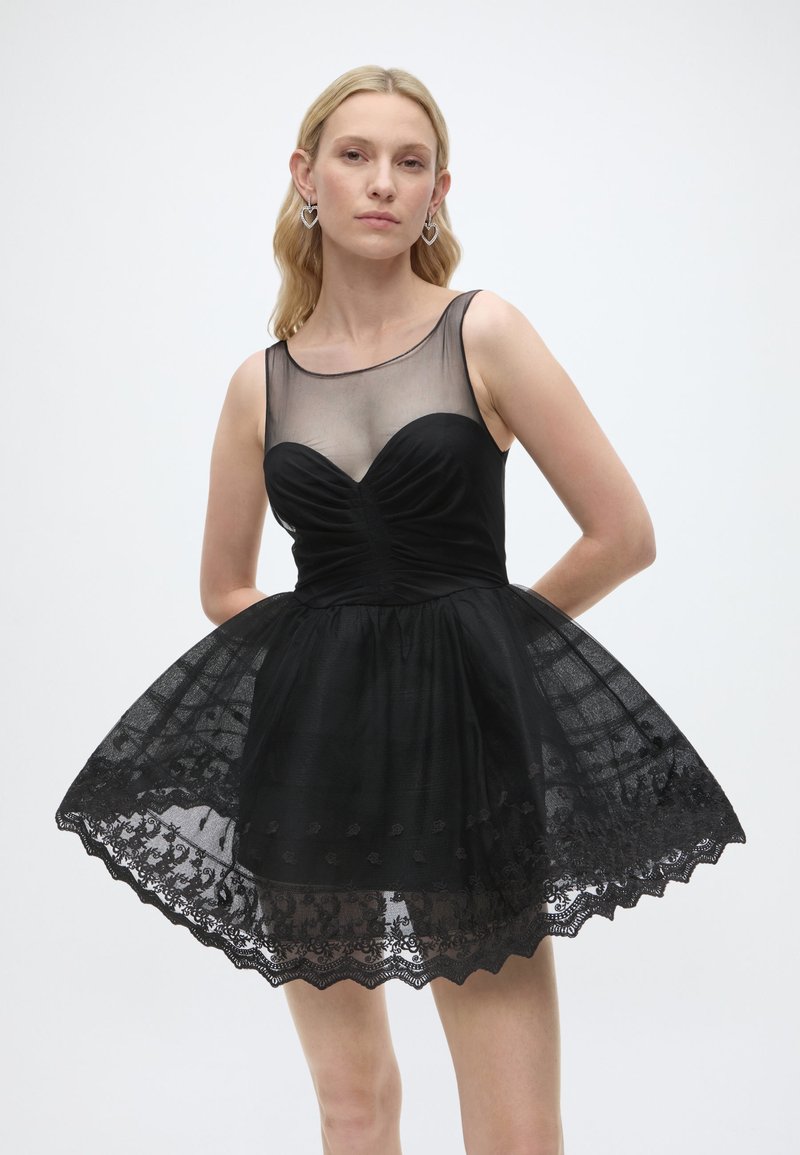 Bardot HILDA HOOP MINI DRESS - Occasion wear - black - Zalando.ie