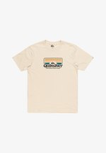 Quiksilver STEP INSIDE - T-shirt print - beige - Zalando.nl
