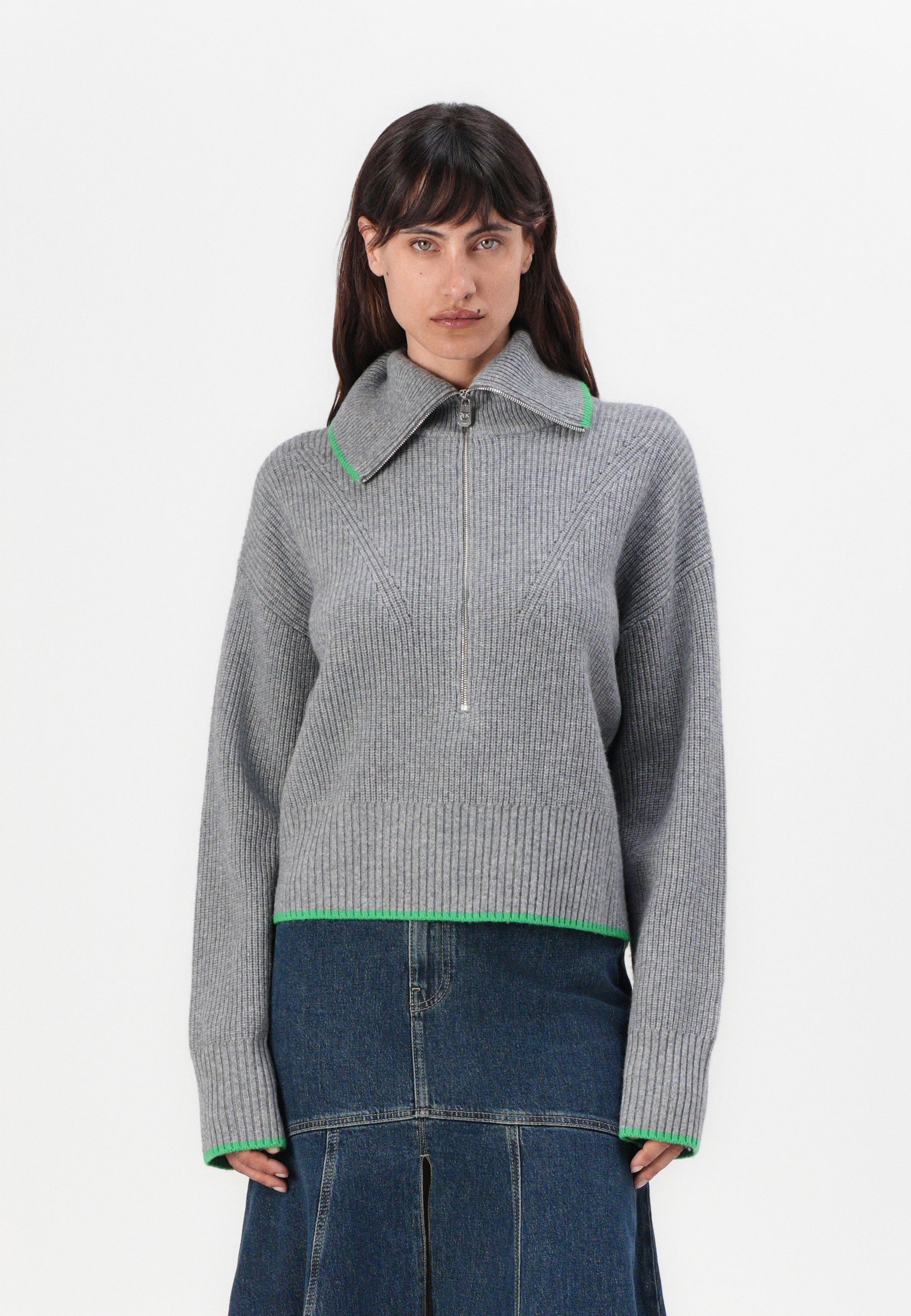 Pinko FOLEGANDROS Jumper grigio/verde/grey