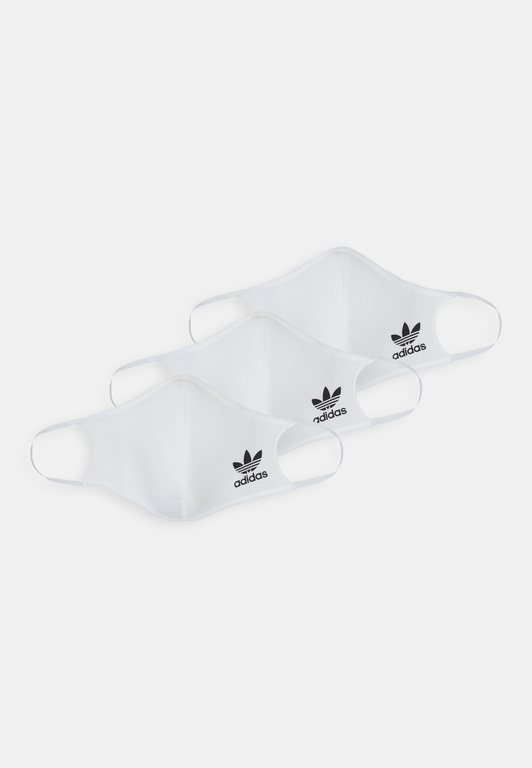 adidas Originals FACE COVER SMALL UNISEX 3 PACK - Stoffen mondkapje -  white/black/wit - Zalando.nl