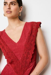 Next V-NECK MIDI TALL REGULAR FIT - Maxikleid - red