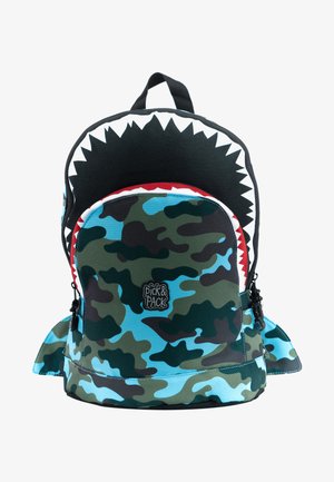 SHARK - Mochila - camo hellblau