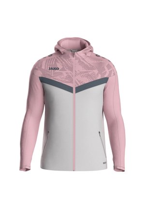 JAKO FUSSBALL-TEAM ICONIC KAPUZEN - Sweat zippé - graurosa