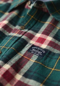 Superdry & Co LONG SLEEVE LUMBER - Overhemd - oregon check green
