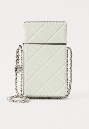 Tory Burch FLEMING PHONE CROSSBODY - Cross body bag - blanc