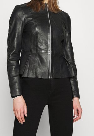 Lederjacke - black