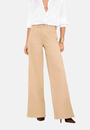 REGULAR FIT - ULTRA  - Wide leg - sand