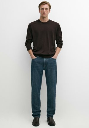 Massimo Dutti, TAPERED FIT JEANS - Jeans Tapered Fit - blue