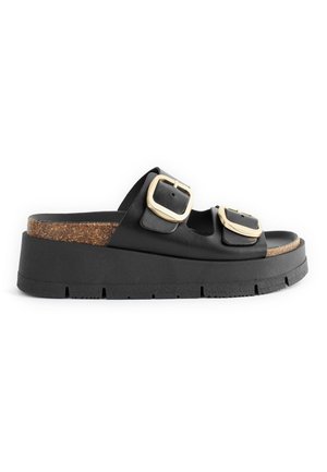 Next FOREVER COMFORT DOUBLE BUCKLE FLATFORM - Mules - black