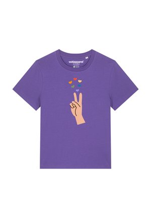 watapparel, SPREAD LOVE - T-shirt imprimé - purple love