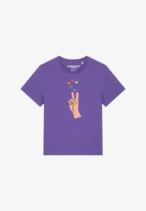 watapparel, SPREAD LOVE - T-shirt imprimé - purple love