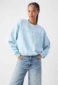 Marc O'Polo LOGO EMBROIDERY AT FRONT - Mikina - morning sky