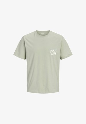 Jack & Jones, T- - T-shirt imprimé - seagrass