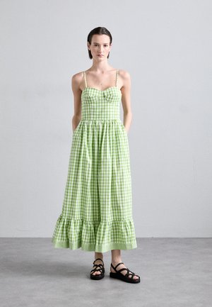 GINGHAM DRESS - Maxikleid - green