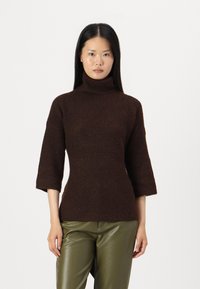 ONLY ONLMARLI LIFE LONG  - Strickpullover - chocolate torte