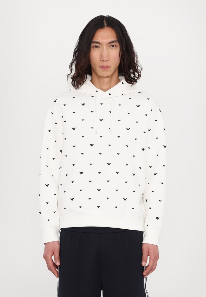 Emporio Armani - Sweat à capuche - off white, Agrandir