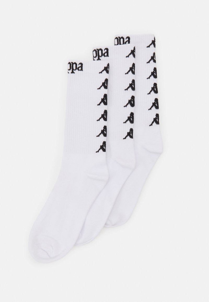 Kappa UNISEX 3 PACK - Sportzoknik - white/black