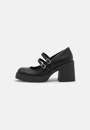 MONROE - Platform heels - black smooth