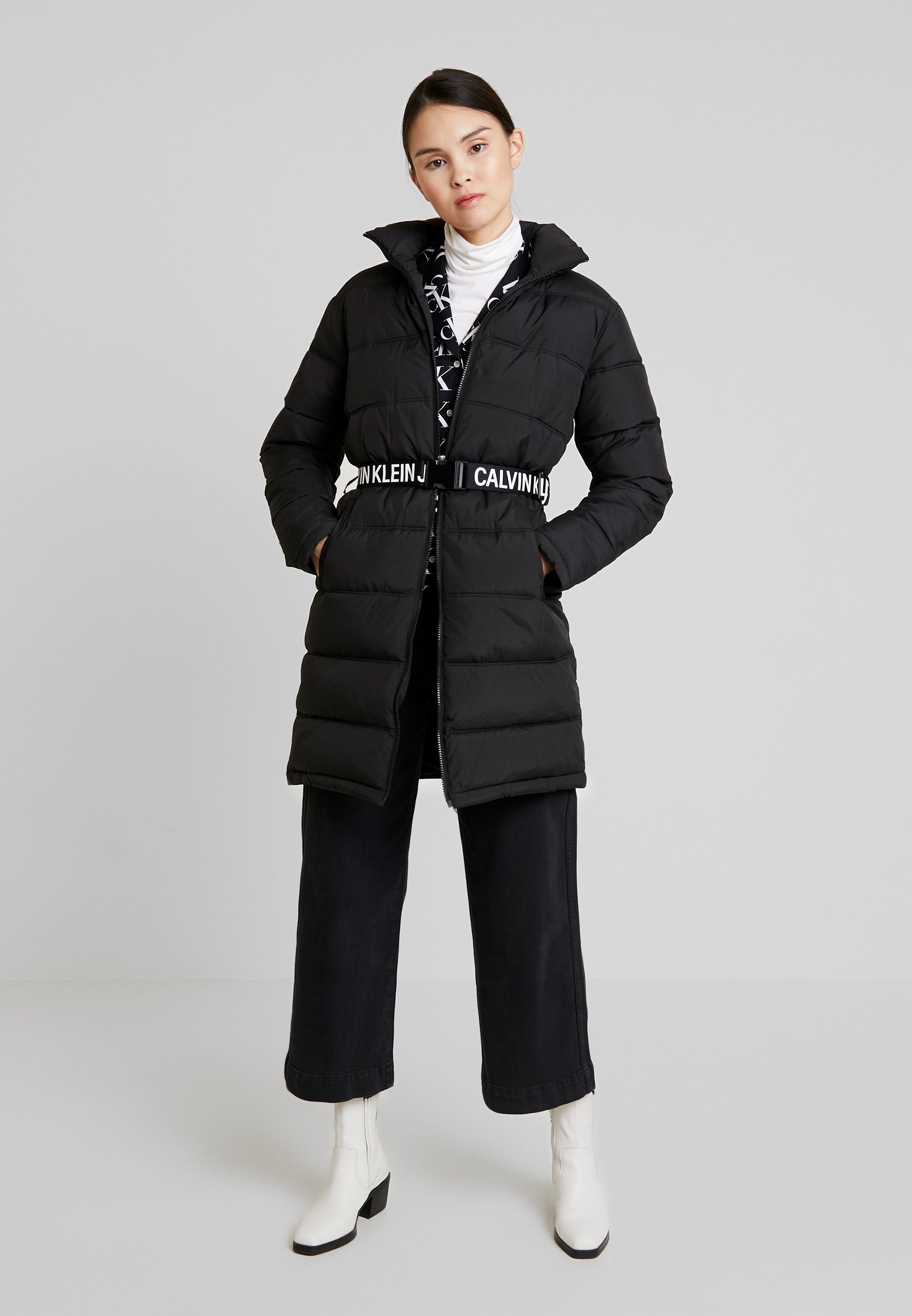 calvin klein coat belt