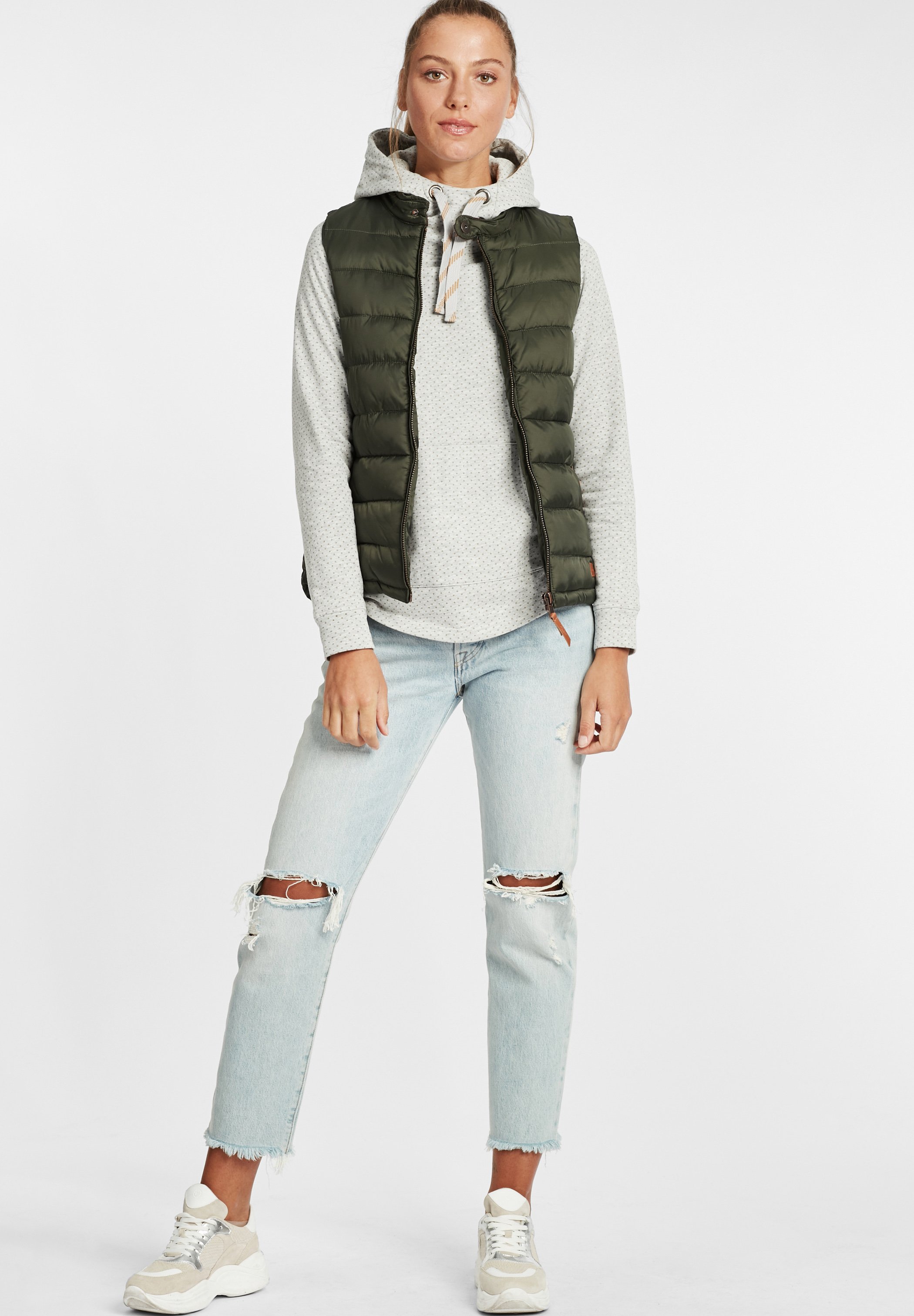 Oxmo OXAMINA - Hoodie - oyster grey melange/grijs - Zalando.nl