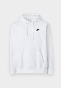 CLUB HOODIE - Felpa - white/black