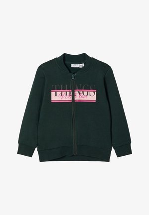 Hoodie met rits - darkest spruce