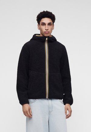 K-Way, JACK POLAR DOUBLE UNISEX - Яке от полар - black pure/beige khaki