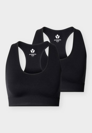 2 PACK - Sports-BH-er med lett støtte - black