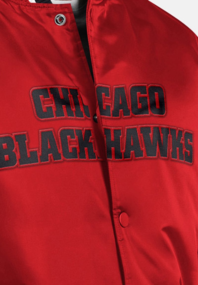 Starter NHL Chicago Blackhawks Home Game Bomber Jacket red