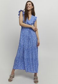b.young FRILL DRESS - Vestito casual - ultramarine mix