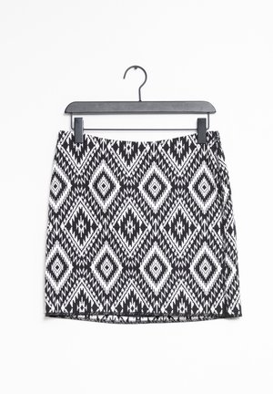 A-line skirt - black, white