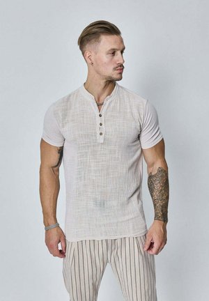 FRILIVIN, LÉGER EFFET - T-shirt basique - beige